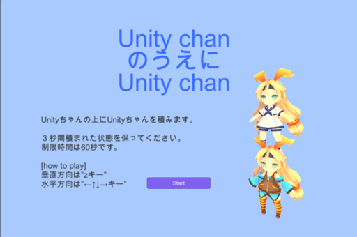 Unityちゃんの上にUnityちゃん
