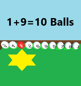 1+9=10 Balls