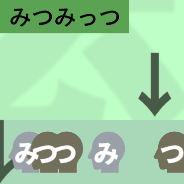 単語割り音ゲー↓みつみっつ↓