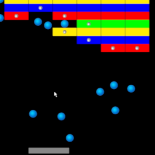 玉が増えるブロック崩し