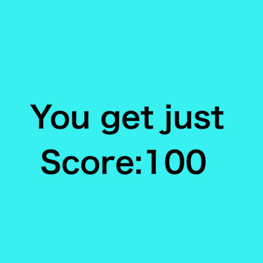 You get just Score:100!!