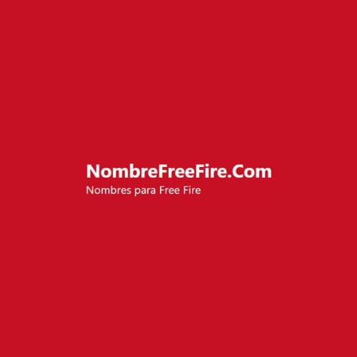 Nombres Para Free Fire