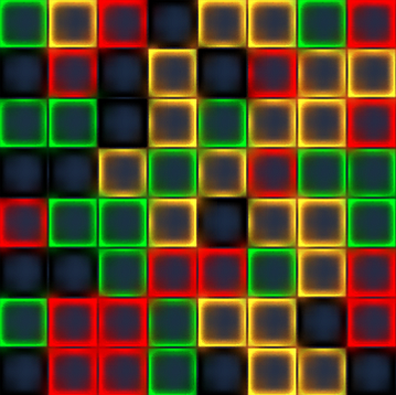 同じ色のブロックをそろえると消えるゲーム