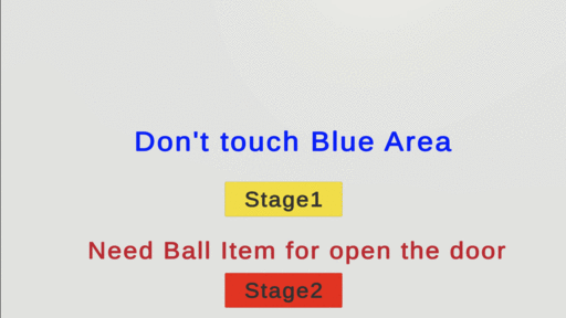 Don't touch blue area!