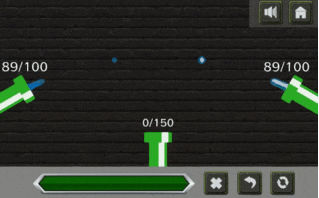 ドラッグで線を引いて水をおくるゲーム