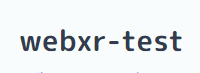 webxr-test