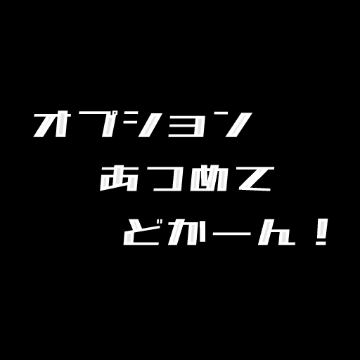 オプションあつめてドカーン！