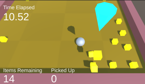 Pick up the yellow cubes